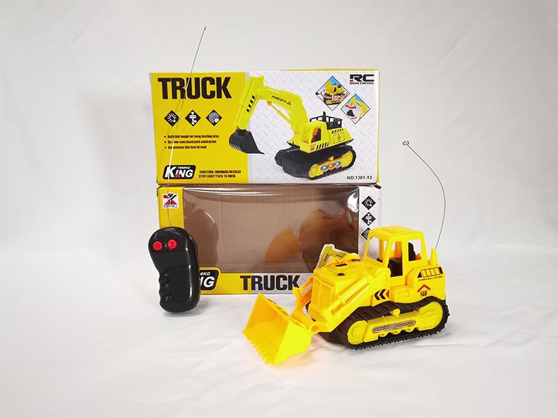 1:24 2-Channel Remote Control Bulldozer With Lights