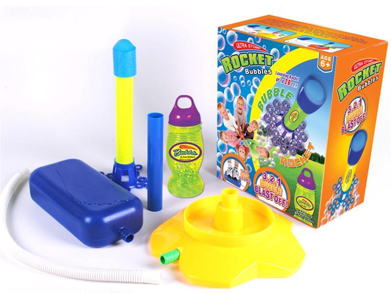 Rocket bubbles toy