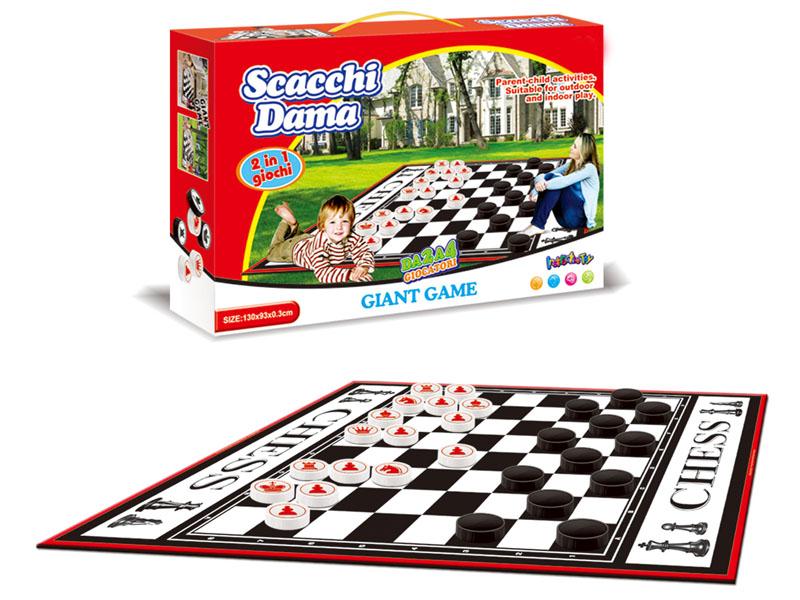 2 IN 1 Carpet chess game