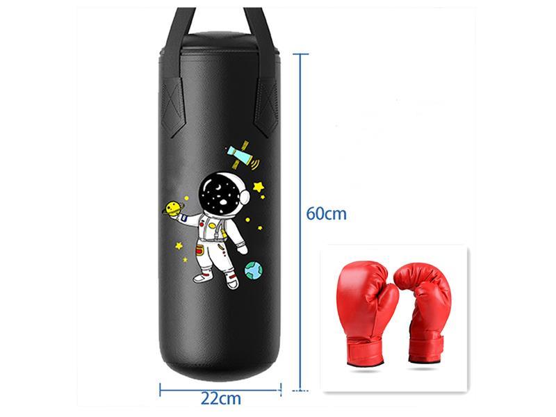 Hanging Punching Bag(Astronaut Pattern,Black)