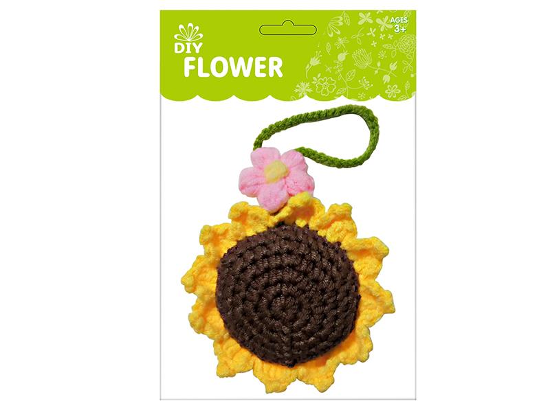 Handmade Knitted Flower Crochet Sunflower