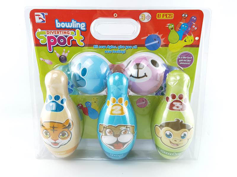 8pcs PU Bowling Toy