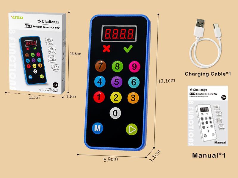 8 In 1 Schulte Memory Toy