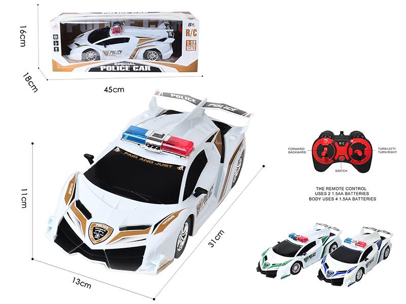 1:12 Remote Control Police Car