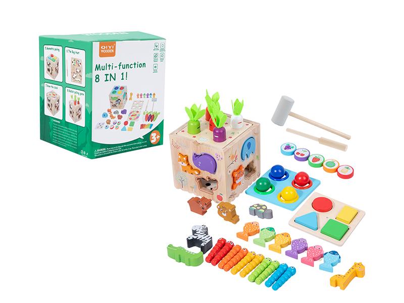 8 In 1 Multifunction Wooden Toy