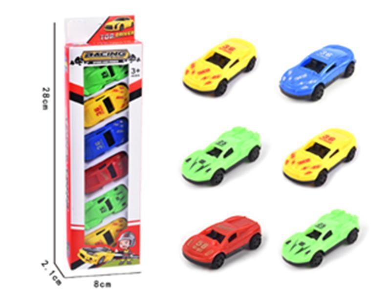 6pcs  Slide Sports Car