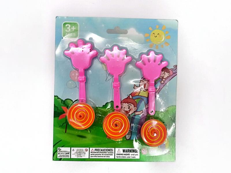 Hand Clapper + Spinning Tops Toys(6PCS)