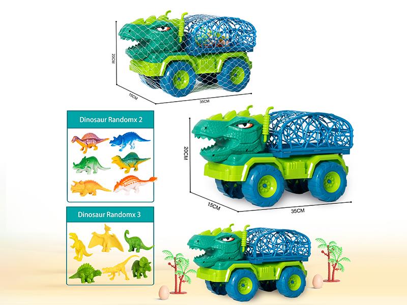 Slide Tyrannosaurus Rex Transport Truck Set 10pcs