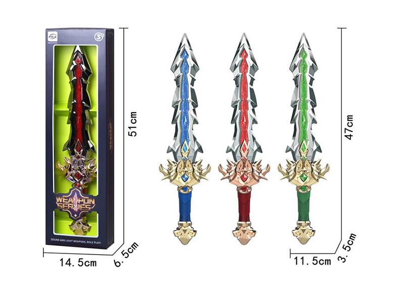 Weapons With Sound And Light (3 Color Mixed)