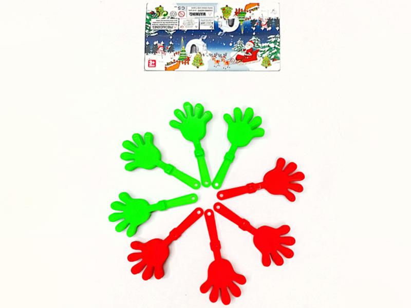 Christmas Hand Clapper 8pcs