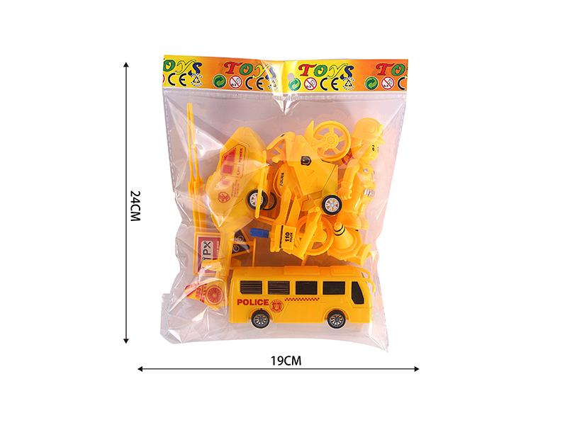 Engineering Traffic Series Pull Back Toy