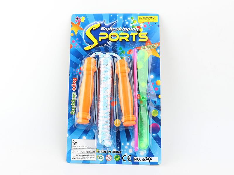 Football Head Rope Skipping Rope With Bamboo Dragonfly