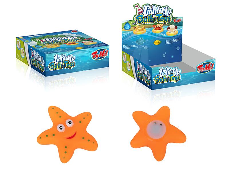 Cute Starfish Light Up Bath Toys 12pcs