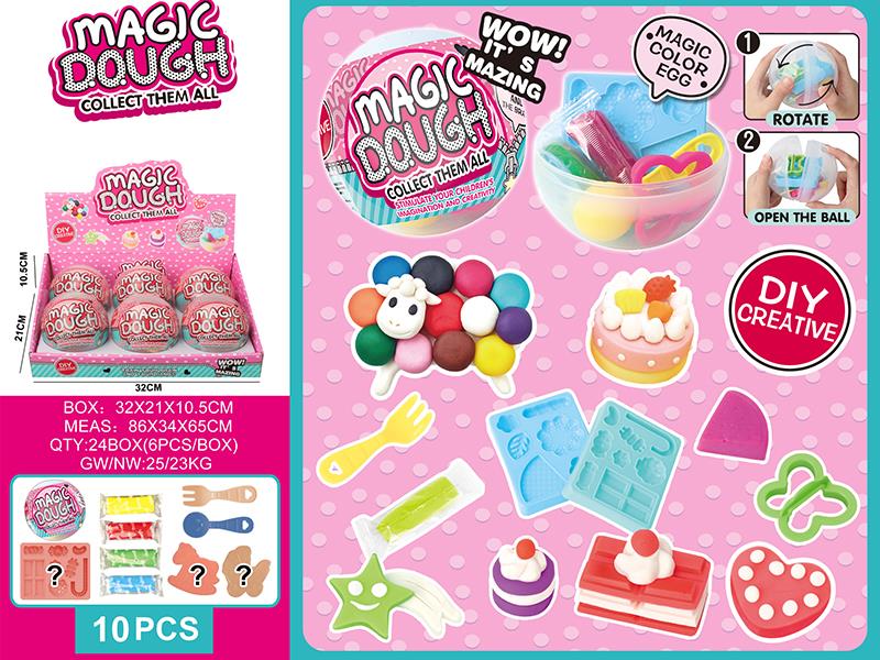 Magic Dough Surprise Eggs 6pcs