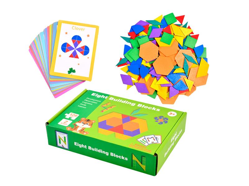 Wooden Geometric Puzzle 120PCS