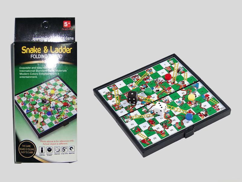 MAGNETIC SNAKE & LADDER PORTABLE GAME