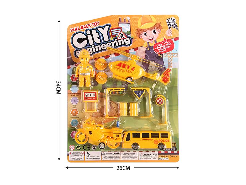 Engineering Traffic Series Pull Back Toy