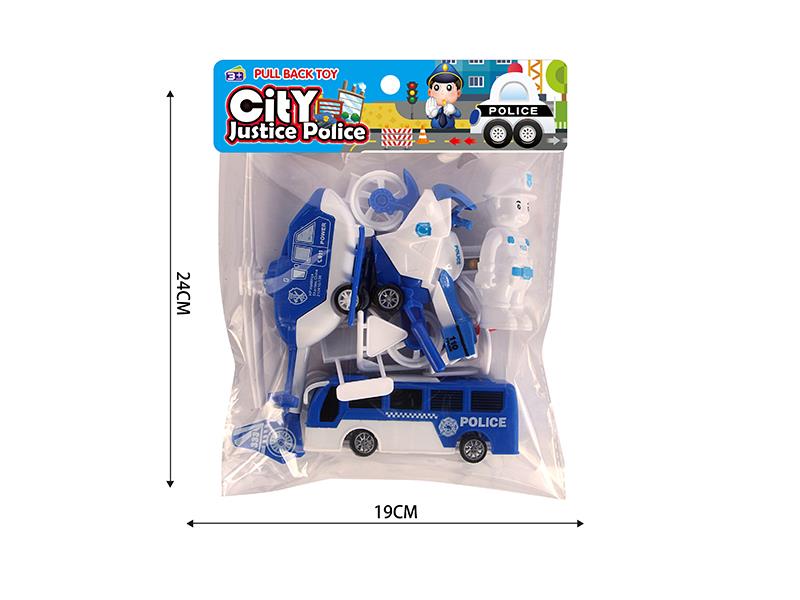 Police Traffic Series Pull Back Toy