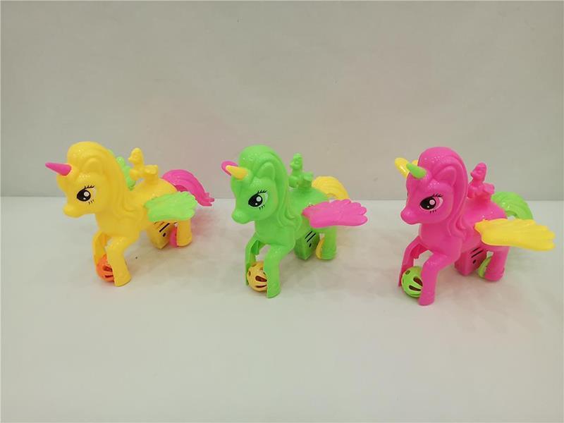 Pull Line Unicorns With Light And Bell