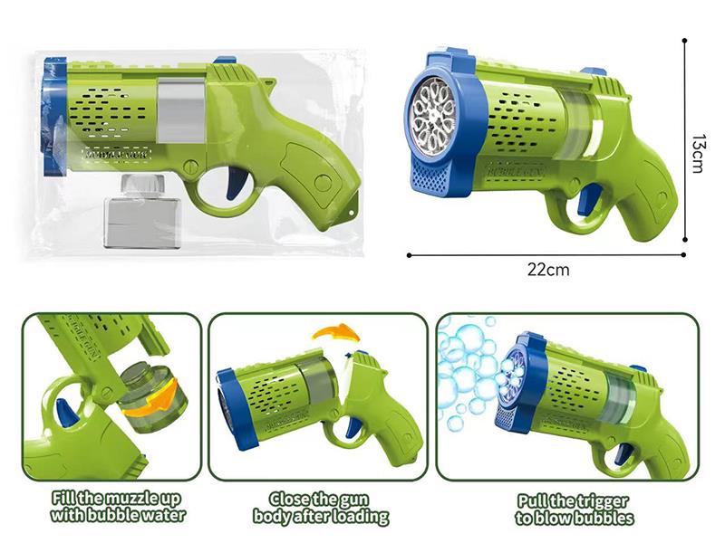 10 Holes B/O Revolver Bubble Gun