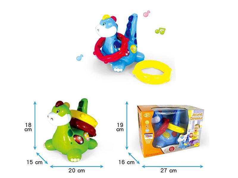 B/O Ring Toss Induction Dinosaur With Light And Music