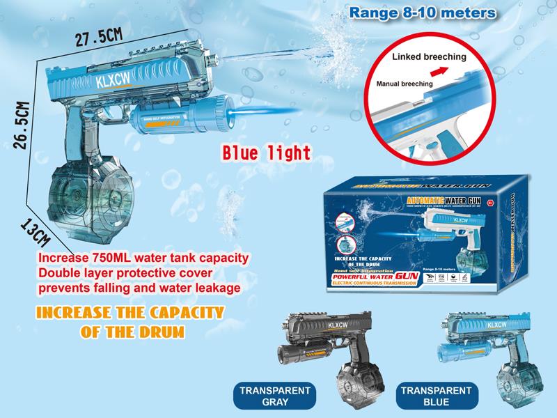 Manual Automatic 2 In 1 Water Gun(Transparent)