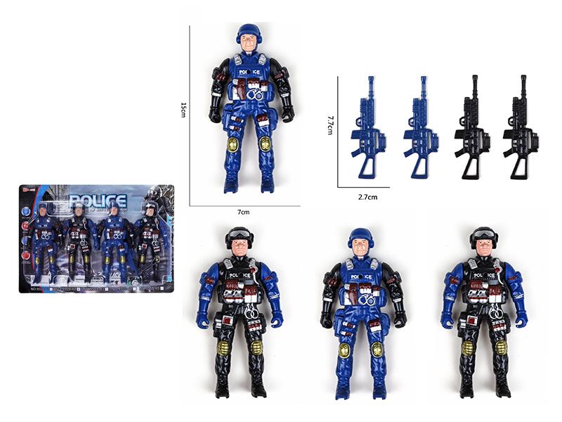 Policeman Toys 4pcs