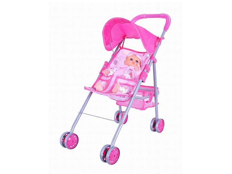 12' Doll + Baby Stroller