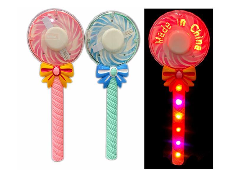 Lollipop Flash Word Rotating Stick Handle Plus 6 Flash Lights