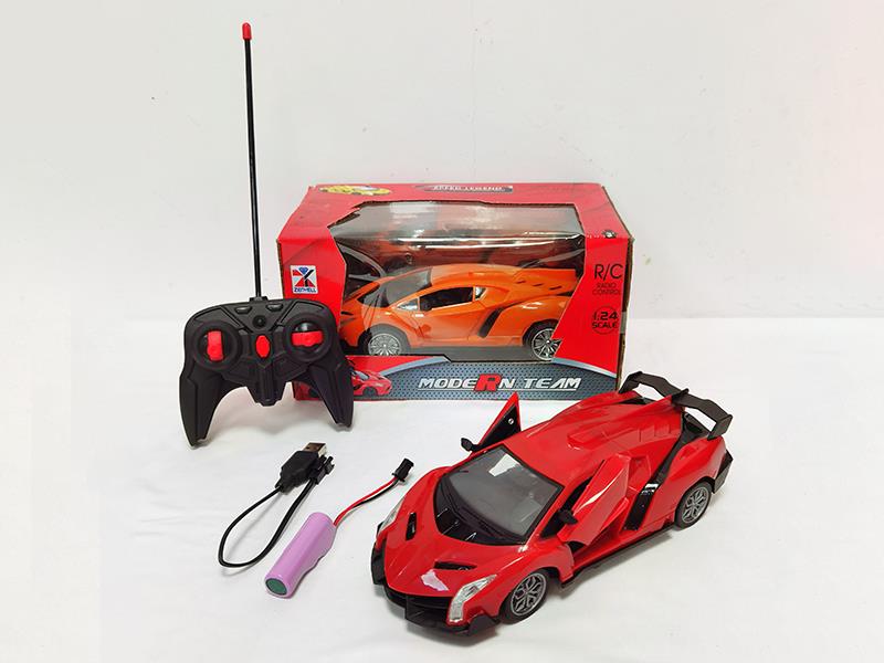 1:24 4-Channel Remote Control Open Doors Car(Included Batteries)With Headlight