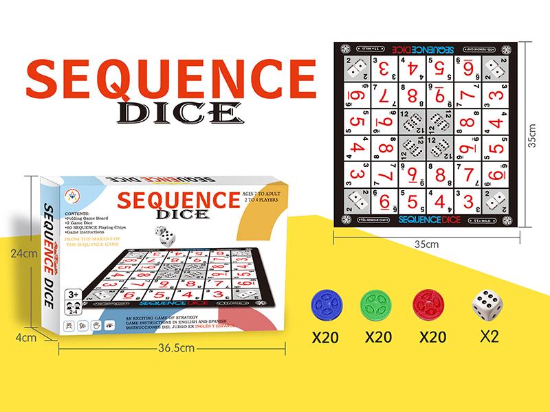 Sequence Dice Board Game