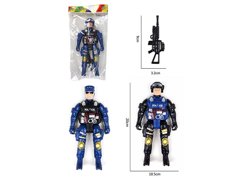 Policeman Toy With Flash Lights 1PCS