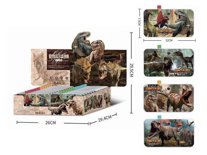 24PCS Dinosaur Transparent Camera