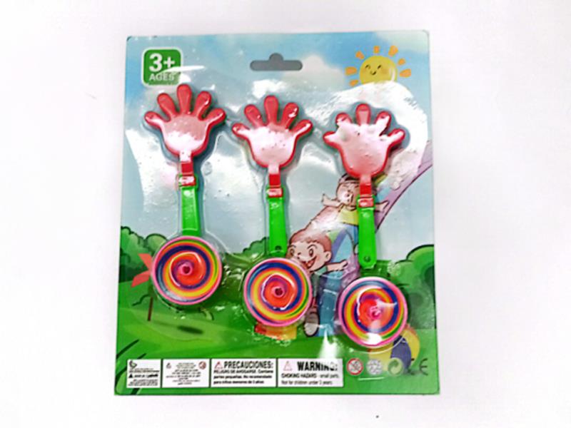 Hand Clapper + Spinning Tops Toys(6PCS)