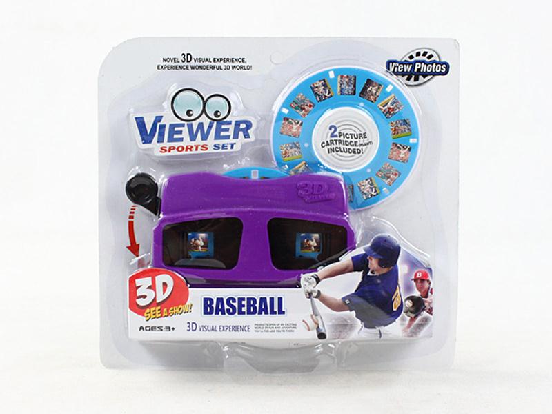 3D two disc baseball viewing machine (4 Colour Mixed)