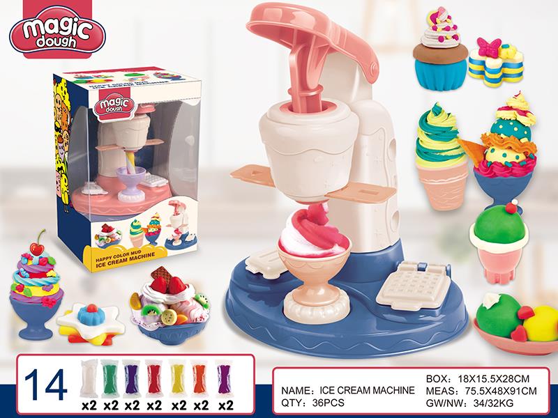 Ice Cream Machine Color Clay Set