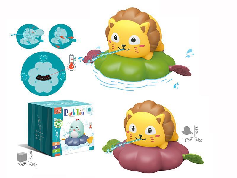 Pull Line Lion Bath Toys(Water Temperature Measurement)