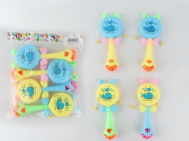 Cartoon Rattle-Drum 4PCS