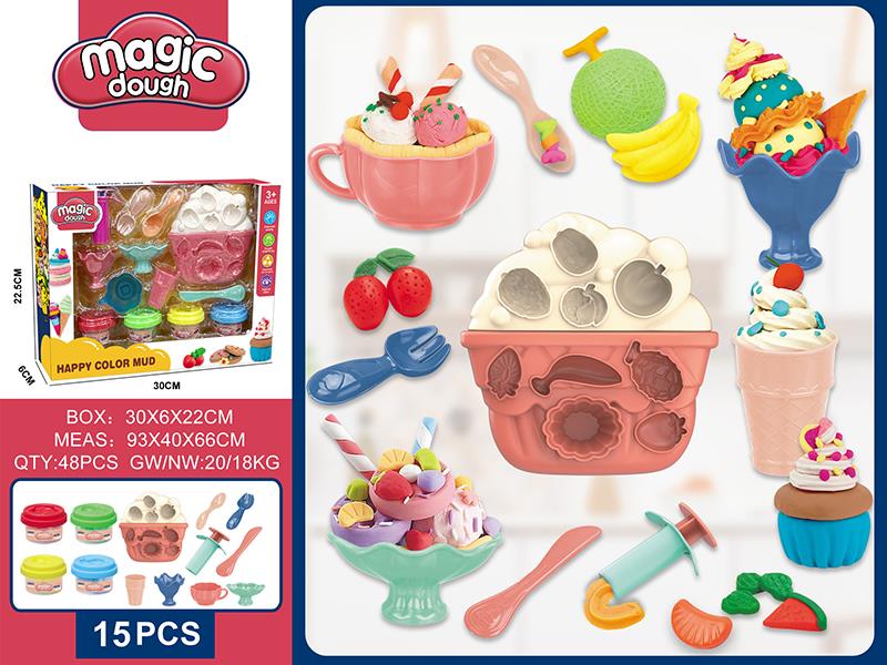 Ice Cream Color Clay Set