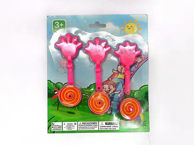 Hand Clapper + Spinning Tops Toys(6PCS)