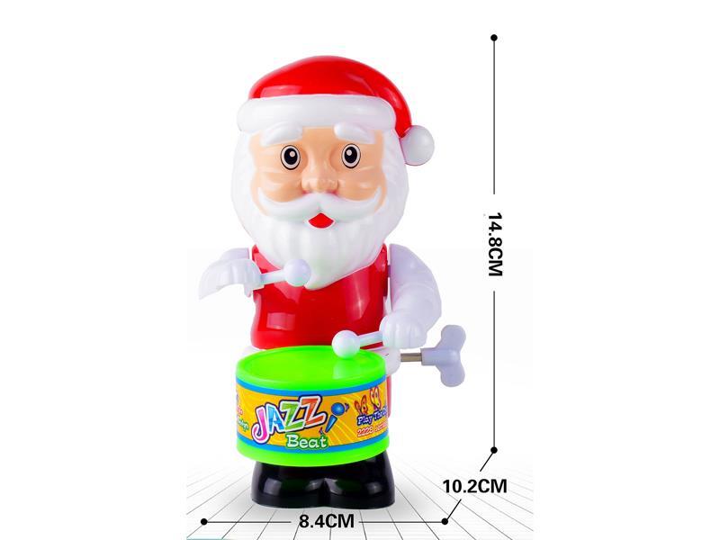 Wind Up Swing Beat A Drum Santa Claus