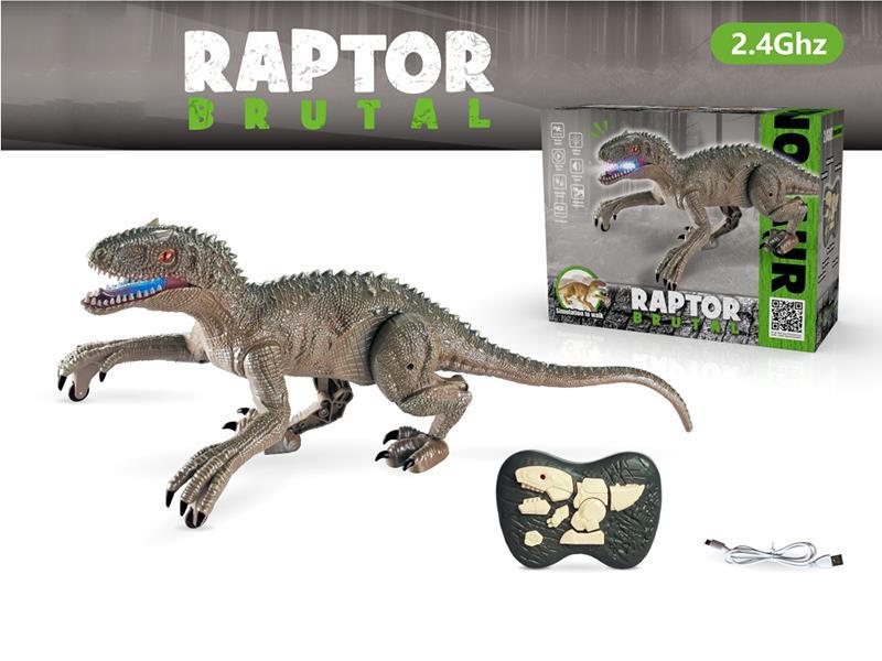 R/C Velociraptor (Silver Gray )