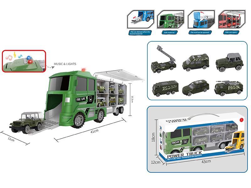 Military Trailer With Light And Music