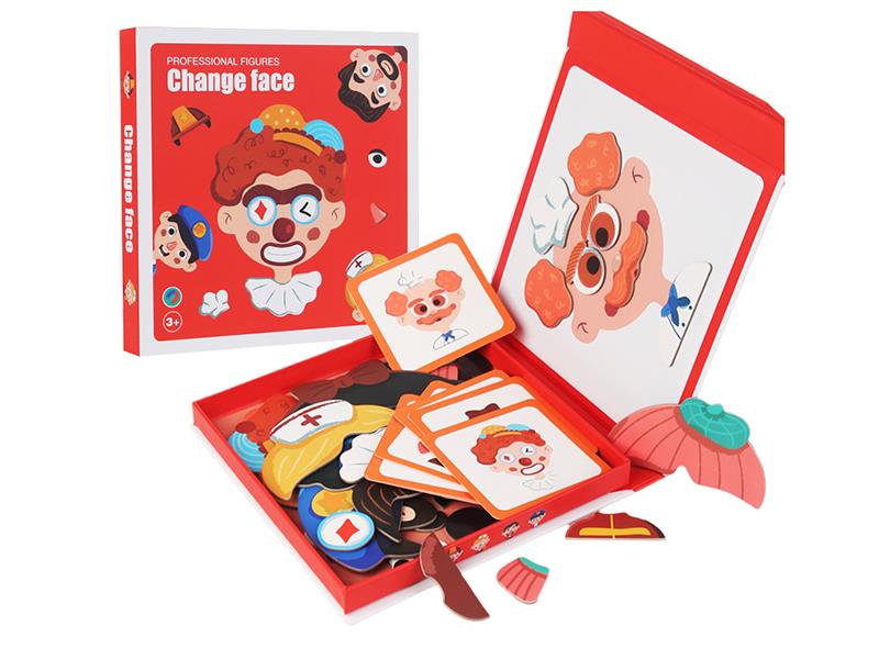 Professional Figures Change Face Magnetic Puzzle Toy