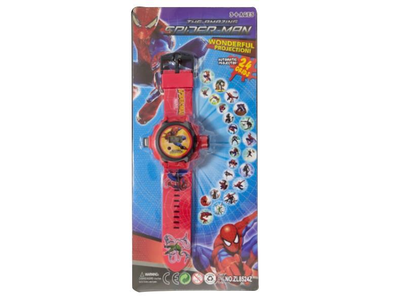 Spider-Man Cartoon Projection Electronic Watch