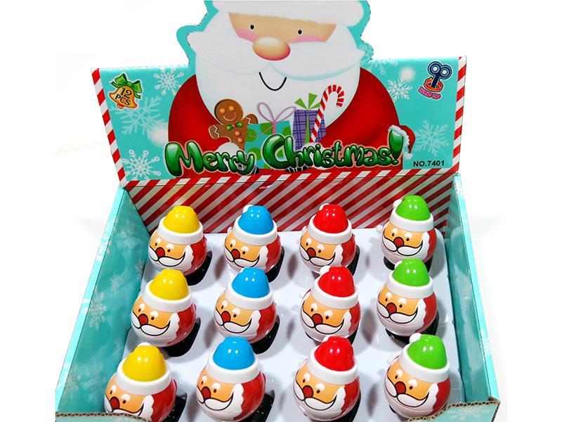 12pcs Wind Up Santa Claus