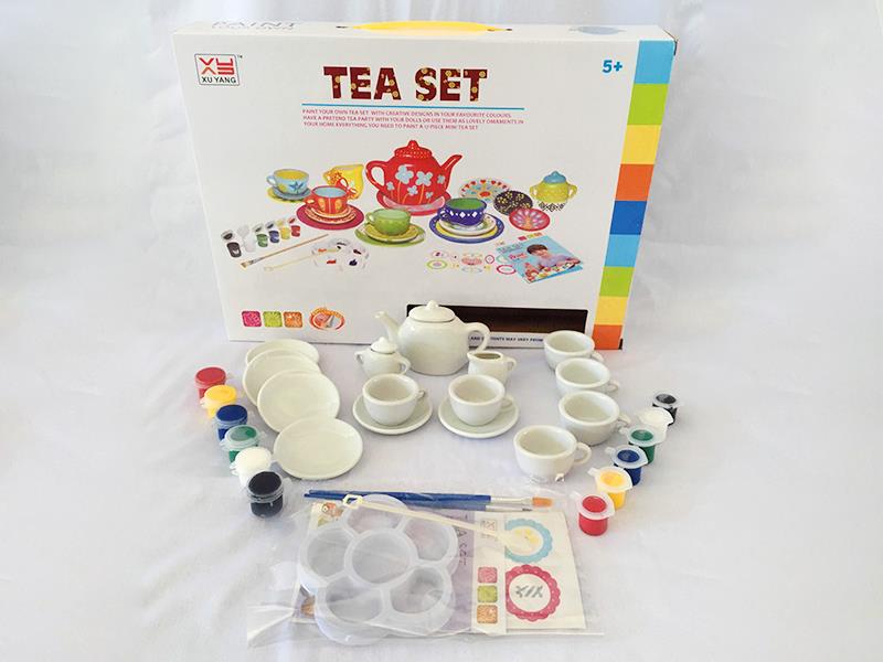 DIY Coloured Drawing Porcelain Tea Set