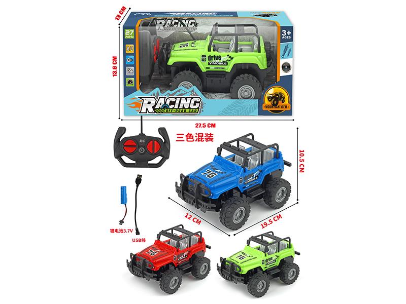 4-Channel Remote Control Off-Road Jeep Truck(Included Batteries)With Front Shock Absorbent