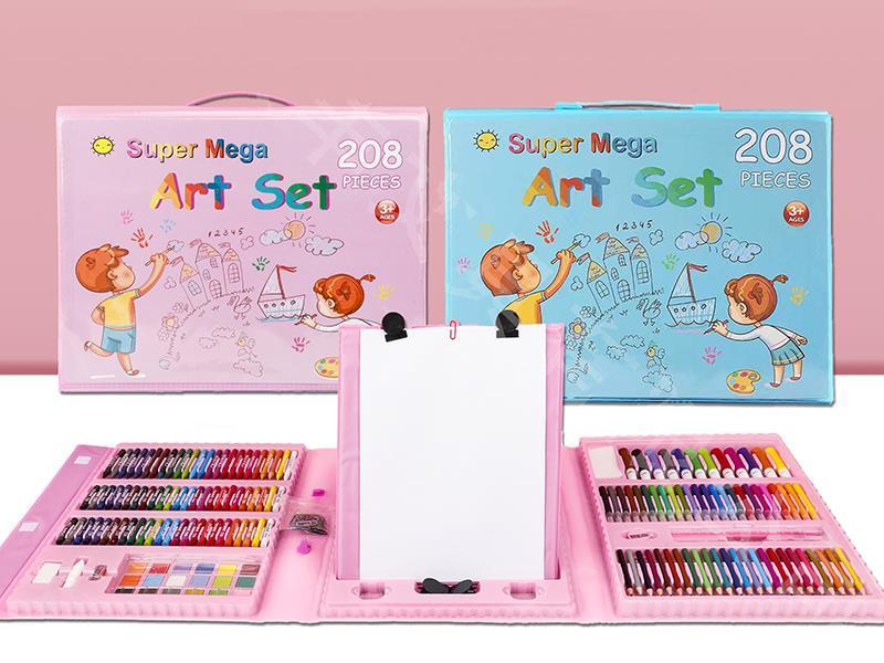 208pcs Drawing Art Stationery Set With Drawing Board