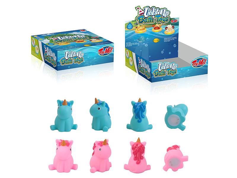 Unicorn Light Up Bath Toys 12pcs